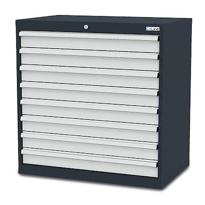Artikelbild für Simplaflex® Systemeinrichter C-Line Schubladenschrank anthrazit 8 Schubladen 90,0 x 57,5 x 92,0 cm, Artikelnummer 683746