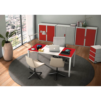 Artikelbild 7 für PAPERFLOW easyBox Rollcontainer weiß, rot 4 Auszüge 39,0 x 43,6 x 64,2 cm, Artikelnummer 170833