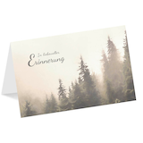 Artikelbild 1 für LUMA Trauerkarte Nebelwald DIN B6, Artikelnummer 141428