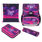 Artikelbild 1 für herlitz Schulranzen-Set Loop Plus Magic Unicorn Kunstfaser lila, Artikelnummer 271476