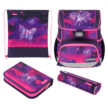 Artikelbild für herlitz Schulranzen-Set Loop Plus Magic Unicorn Kunstfaser lila, Artikelnummer 271476