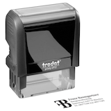 Artikelbild 1 für trodat Textstempel, individualisierbar printy 4912 selbstfärbend schwarz mit Logo, 1 St., Artikelnummer 566489