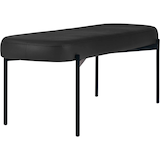 Artikelbild 1 für meet powered by PAPERFLOW Sitzbank GAIA L GBOLC.01.01 schwarz Kunstleder 118,0 cm, Artikelnummer 852101