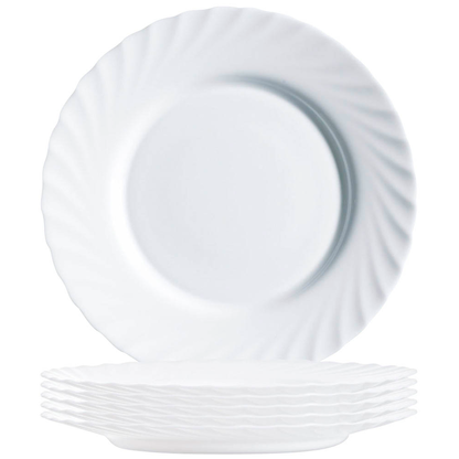 Artikelbild für 6 ARCOROC Teller Trianon White weiß 24,5 cm, Artikelnummer 977367