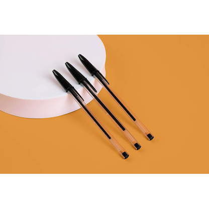 Artikelbild 5 für 90 + 10 GRATIS: BIC Kugelschreiber Cristal® Original transparent, Schreibfarbe: schwarz, 90 St. + GRATIS 10 St., Artikelnummer 287560