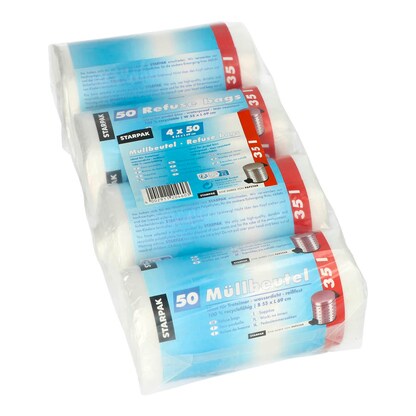 Artikelbild 2 für STARPAK Müllbeutel 35,0 l transparent 14,0 µm, 4x 50 St., Artikelnummer 566930