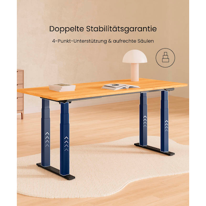 Artikelbild 8 für FlexiSpot E7 Plus elektrisch höhenverstellbares Schreibtischgestell schwarz ohne Tischplatte, Kufen-Gestell schwarz 99,0 - 159,0 x 68,0 cm, Artikelnummer 656516