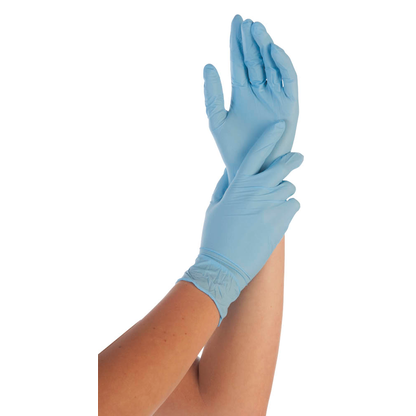Artikelbild 15 für HYGOSTAR unisex Einmalhandschuhe SAFE LIGHT blau Größe M, 100 St., Artikelnummer 588012