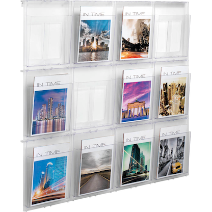 Artikelbild für helit Wandprospekthalter the placativ transparent DIN A4, Artikelnummer 576855