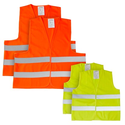 Artikelbild 11 für LEINA-WERKE unisex Warnwesten FAMILY 2+2 orange Einheitsgröße, Artikelnummer 601577
