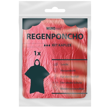 Artikelbild 7 für WUNDmed® unisex Regenponcho farbsortiert Einheitsgröße 1 St., Artikelnummer 470819