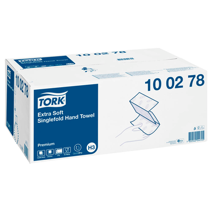 Artikelbild 4 für TORK Papierhandtücher 100278 H3 Premium Extra Soft Zick-Zack-Falzung 2-lagig 3.000 Tücher, Artikelnummer 117911