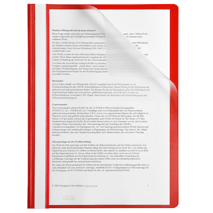 Artikelbild für 25 dots Schnellhefter Kunststoff rot DIN A4, Artikelnummer 917219