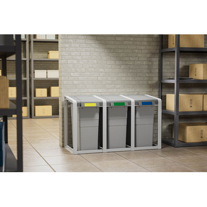 Artikelbild 3 für Hailo ProfiLine Öko XL Mülleimer-Erweiterung 38,0 l signalgrau, Artikelnummer 123331