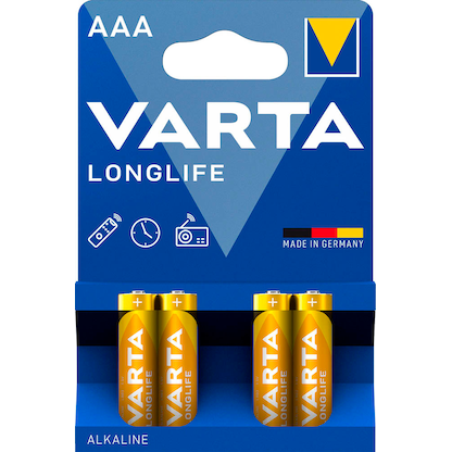 Artikelbild 3 für 4 VARTA Batterien LONGLIFE Micro AAA 1,5 V, Artikelnummer 399653