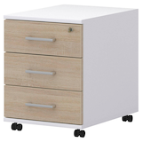 Artikelbild 1 für röhr direct.office Rollcontainer sonoma-eiche 3 Auszüge 42,5 x 50,0 x 55,0 cm, Artikelnummer 460860