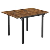 Artikelbild 1 für VASAGLE Esstisch braun rechteckig, 4-Fuß-Gestell schwarz, 76,0 / 98,0 / 120,0 x 78,0 x 75,0 cm, Artikelnummer 289631