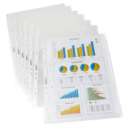 Artikelbild für 100 herlitz Prospekthüllen DIN A4 glasklar glatt 0,05 mm, Artikelnummer 402212
