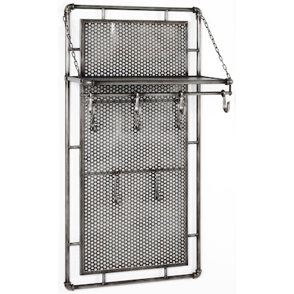 Artikelbild 14 für HAKU Möbel Wandgarderobe 15889 anthrazit Metall 9 Haken 60,0 x 120,0 cm, Artikelnummer 551113