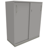 Artikelbild 1 für fm Schiebetürenschrank Sidney, 4260267327814 lichtgrau 2 Fachböden 100,0 x 44,2 x 113,3 cm, Artikelnummer 161592