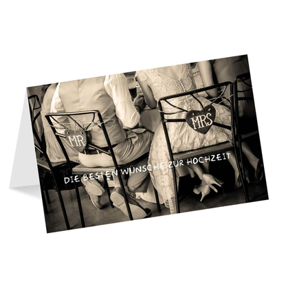 Artikelbild für LUMA Glückwunschkarte Hochzeit MR. & MRS. DIN B6, Artikelnummer 798344