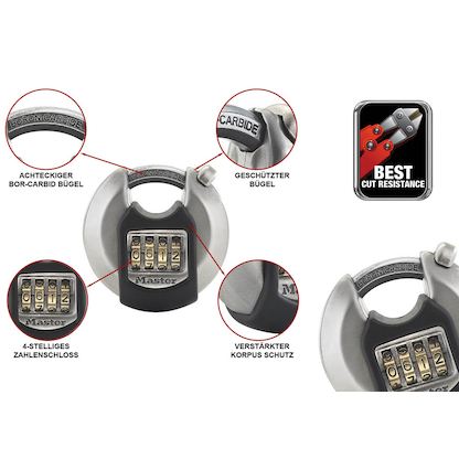 Artikelbild 4 für Master Lock® Vorhängeschlösser M40EURD silber, Artikelnummer 727604