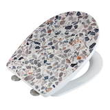 Artikelbild 1 für WENKO WC-Sitz mit Absenkautomatik Terrazzo High Gloss mehrfarbig, Artikelnummer 814407