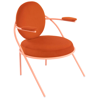 Artikelbild 18 für meet powered by PAPERFLOW Sessel SATURNE rost rosa Kunstleder, 1 St., Artikelnummer 231652