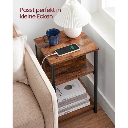 Artikelbild 6 für VASAGLE Beistelltisch braun 34,0 x 30,0 x 58,0 cm, Artikelnummer 290399