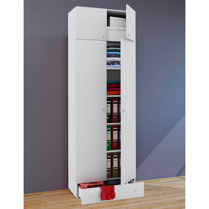 Artikelbild 5 für VCM my office Aktenschrank Vandol, 912249 weiß 4 Fachböden 70,0 x 40,0 x 238,0 cm, Artikelnummer 348353