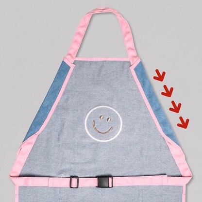 Artikelbild 2 für BRUNNEN Mädchen Kinder Malschürze Happy Hippie blau Einheitsgröße 1 St., Artikelnummer 689917