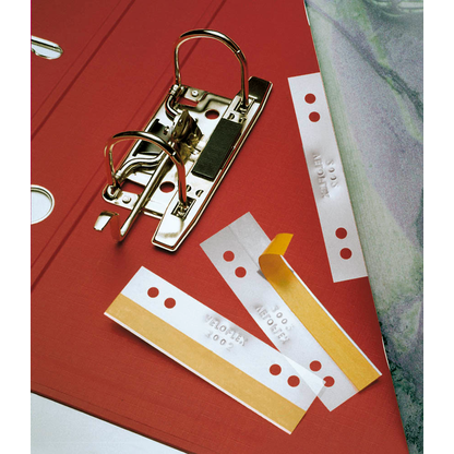 Artikelbild 4 für 50 VELOFLEX Heftstreifen, selbstklebend HEFTFIX® 50er transparent Kunststoff, Artikelnummer 494591