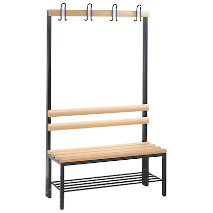 Artikelbild 6 für CP Garderobenbank mit Haken und Schuhrost Basic 8050-110 S10001 buche Holz 100,0 cm, Artikelnummer 523478