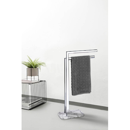 Artikelbild 4 für WENKO Handtuchständer Onyx silber, Artikelnummer 804783