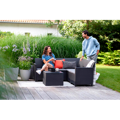 Artikelbild 4 für BEST Loungegruppe Korfu, anthrazit Kunststoff, 5-teilig, Artikelnummer 275517