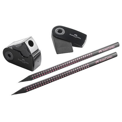 Artikelbild 8 für FABER-CASTELL Midnight rose Bleistift-Set B schwarz/rose, 1 Set, Artikelnummer 589501