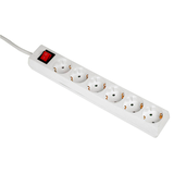 Artikelbild 1 für hama 6-fach Steckdosenleiste mit Schalter 5,0 m weiß, Artikelnummer 724104