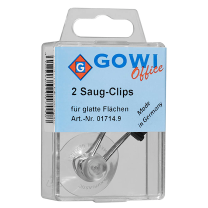 Artikelbild 7 für 2 Gowi Saugnäpfe mit Foldbackklammer schwarz 2,5 cm, Artikelnummer 431580