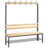 Artikelbild 1 für CP Garderobenbank mit Haken und Schuhrost Basic 8051-110 S10000 buche Holz 150,0 cm, Artikelnummer 523485