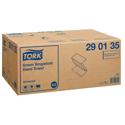 Artikelbild 4 für TORK Papierhandtücher 290135 H3 Universal Zick-Zack-Falzung 1-lagig 4.000 Tücher, Artikelnummer 626440