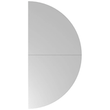 Artikelbild 1 für HAMMERBACHER Anbautisch höhenverstellbar Mirakel grau, silber halbrund 160,0 cm 80,0 cm, Artikelnummer 100121