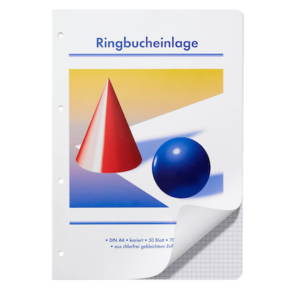 Artikelbild 2 für Ringbucheinlagen A4 kariert, 50 Blätter, 10 Satz, Artikelnummer 426080