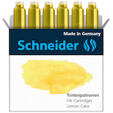 Artikelbild 1 für Schneider Pastell Tintenpatronen für Füller Lemon Cake 6 St., Artikelnummer 325153