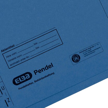 Artikelbild 5 für ELBA Pendelhefter Karton blau 1 x Amtsheftung, Artikelnummer 332678