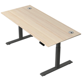 Artikelbild 1 für Kerkmann Move 2 Plus elektrisch höhenverstellbarer Schreibtisch ahorn rechteckig, T-Fuß-Gestell anthrazit 180,0 x 80,0 cm, Artikelnummer 519849