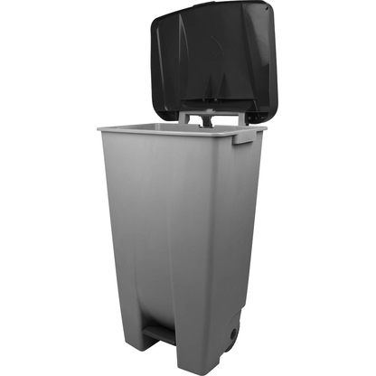 Artikelbild 2 für helit Mülleimer 120,0 l grau, schwarz, Artikelnummer 356473