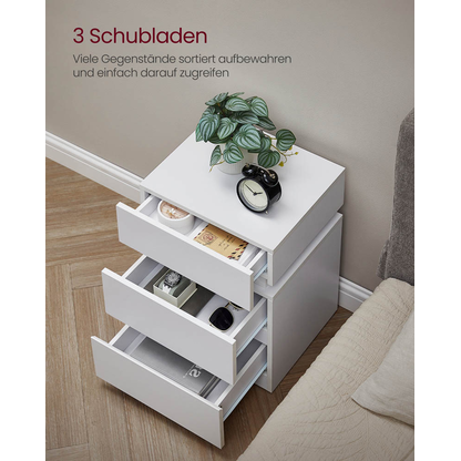 Artikelbild 7 für VASAGLE Nachttisch weiß 40,0 x 35,0 x 55,0 cm, Artikelnummer 438808