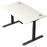 Artikelbild 1 für Kerkmann Move 2 Plus elektrisch höhenverstellbarer Schreibtisch weiß rechteckig, T-Fuß-Gestell anthrazit 140,0 x 80,0 cm, Artikelnummer 519859