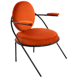 Artikelbild 1 für meet powered by PAPERFLOW Sessel SATURNE rost schwarz Stoff, 1 St., Artikelnummer 231759