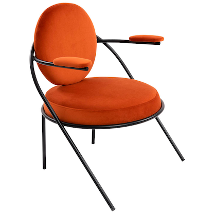 Artikelbild 13 für meet powered by PAPERFLOW Sessel SATURNE rost schwarz Stoff, 1 St., Artikelnummer 231759